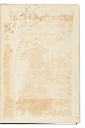 Joyce, James (1882-1941) Portrait of the Artist as a Young Man, Inscribed First English Edition.